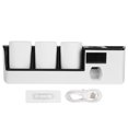 thumbnail image 2 of Exprimidor de pasta de dientes, limpiador de cepillos de dientes montado en la pared con carga USB, soporte para cepillos de dientes UV, mejora tu experiencia, 2 of 8