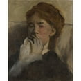 thumbnail image 2 of Edgar Degas 20x24 Gold Ornate Framed and Double Matted Museum Art Print Titled - Young Woman with Her Hand Over Her Mouth (ca. 1875), 2 of 4