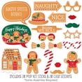 thumbnail image 2 of Big Dot of Happiness Gingerbread Christmas - Gingerbread Man Holiday Party Photo Booth Props Kit - 20 Count, 2 of 6