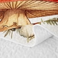 thumbnail image 5 of Erosebridal Kawaii Kitten Quilt King, Cute Mushroom King Coverlet Set, Polka Dots Reversible, Warm Sepia, 3 Pieces (1 Bedspread and 2 Pillowcases), 5 of 7
