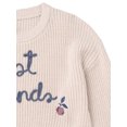 thumbnail image 3 of Modern Moments by Gerber Toddler Girl Affirmation Sweater, Sizes 12 Months - 5T, 3 of 6