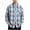 Dark Blue, variant on Men Long Sleeve Plaid Shirt Button Down Woven Oxford Dress Shirt Solid Casual Work Formal with Pocket Classic Fit Flannel
