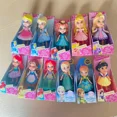 thumbnail image 5 of Disney princesa Elsa Rapunzel Anna Tiana Mulan Belle Moana nieve Mini muñecas dibujos animados cuento de hadas princesa figuras de acción regalos para niños, 5 of 5
