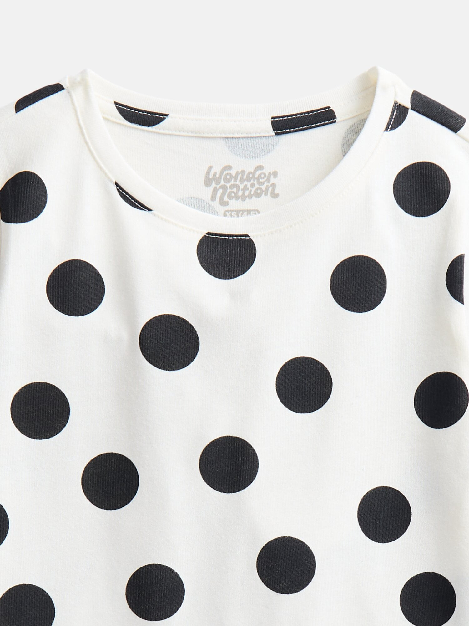 Wonder Nation Girls Kid Tough Tee with Long Sleeves, Sizes 4-18 & Plus
