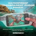 thumbnail image 2 of DRENCH 100% Waterproof Bag, Touchscreen Fanny pack, Transparent Cell Phone Case for Beach Essentials, IPX8 Underwater Pouches with Convertible Straps for Swimming and More, Fits iPhone Pro Max 15 SUP, 2 of 9