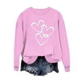 thumbnail image 2 of SHTXOZHI Crewneck Sweatshirts for Women Long Sleeve Printed Pullover Tops Casual Fall Clothes, 2 of 3