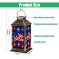 thumbnail image 3 of Solar Lantern Flag Fireworks Stars Red White Blue Colors Garden Hanging Lantern Waterproof Solar Powered Lighting Outdoor Lamp for Deck Yard Camping Patio Decor, 3 of 7