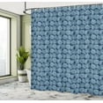 thumbnail image 4 of Ambesonne Nautical Shower Curtain, Hand-Drawn Sea Shells Art, 69"Wx70"L, Night Blue Pale Teal, 4 of 4