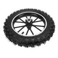 thumbnail image 1 of 2.5-10 Front Wheel Hub Tire with Inner Tube Rubber Wear Resistant Metal Structure for 49cc Small Off Road Motorcycles, 1 of 7