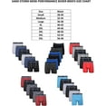 thumbnail image 5 of Sand Storm Mens Performance Boxer Briefs - 6-Pack Tagless Breathable Underwear S-5XL Regular or Plus Size, 5 of 5