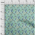 thumbnail image 2 of oneOone Cotton Poplin Light Mint Green Fabric Asian Suzani Fabric For Sewing Printed Craft Fabric By The Yard 42 Inch Wide, 2 of 5