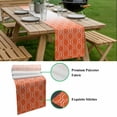 thumbnail image 5 of Orange Morocco Table Runner - 48 Inch Long, Kitchen Dining Table Runner Dresser Scarves, Geometric Ombre Plaid Abstract Farmhouse Decor for Coffee Tables Wedding Party Banquet, 5 of 8