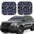 thumbnail image 6 of Kdxio Love Butterflies Print 2-Piece Sun Shade Front Windshield - Foldable Car Front Window Sunshades For Most Sedans Suv Truck, 6 of 6