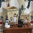 thumbnail image 6 of SKL Home by Saturday Knight Ltd. Rustic Plaid Snowman Bath Towel in Wheat, 6 of 6