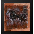 thumbnail image 2 of Wiley, Marta 12x13 Black Modern Framed Museum Art Print Titled - Sepia horse crackle, 2 of 5