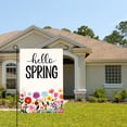 thumbnail image 2 of Hello Spring Garden Flag With Colorful Flowers For Home Outdoor Garden Yard Decor 12x18 Inch, 2 of 5