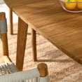 thumbnail image 5 of Vienna 5-Piece Dining Set with Curved-Back Armchairs in Natural Natural, 5 of 10