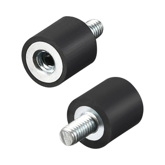M3 Rubber Vibration Isolators Mounts Shock Absorber 8 x 8mm 2pcs