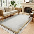 thumbnail image 2 of Copper Geometric Area Rugs for Living Room Washable Rugs Boho Moroccan Area Rug Soft Neutral Geometric Bohemian Carpet Distressed Indoor Rug for Bedroom Dining Room Office Foldable Nonslip Rug, 2 of 9