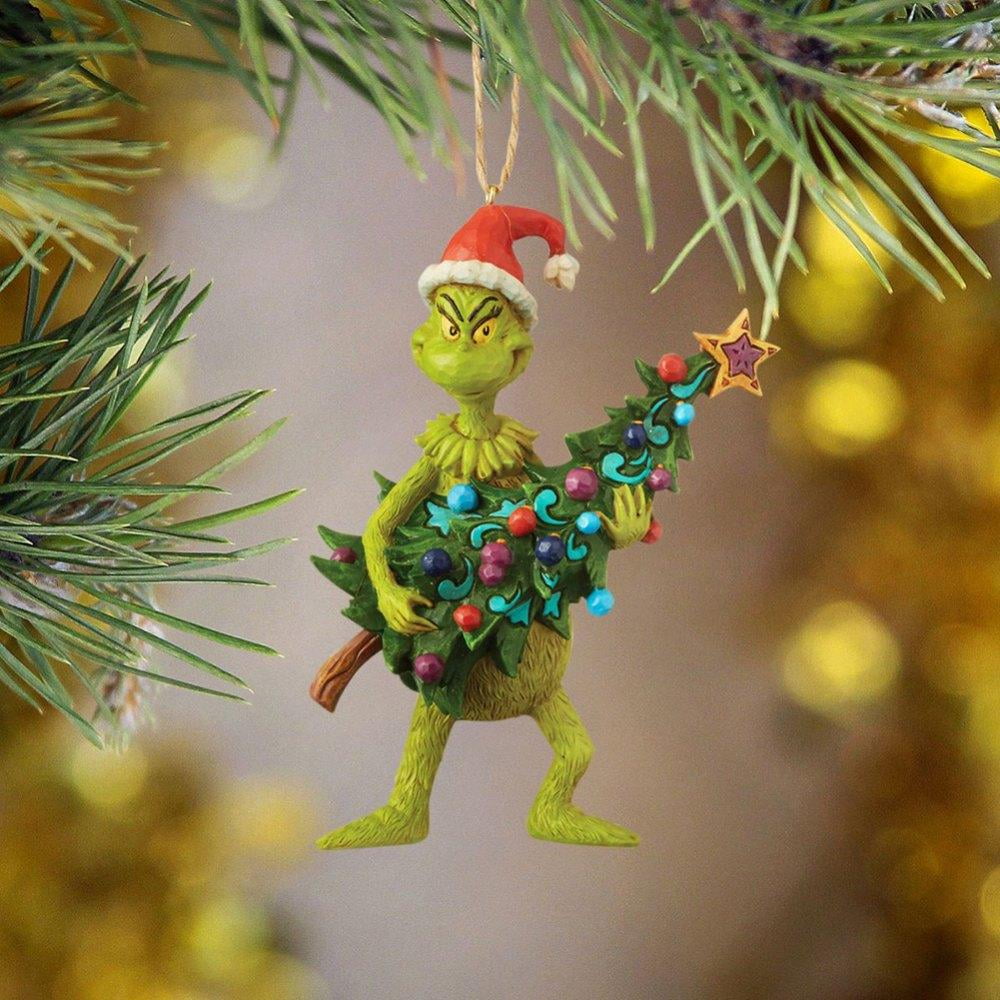 Grinch Welcome Christmas 2017 Hallmark Dr Seuss Magic Ornament Max NIB 