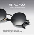 thumbnail image 4 of Vintage Steampunk Retro Metal Marco redondo Marco Gafas de sol Negro Sincero Electrónica, 4 of 5