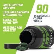 MusclePharm Essentials Multi-V+ The Athlete's Multi-Vitamin, Enhanced Energy, Performance & Immune Health, Daily Multivitamin for Men & Women with Minerals Plus Probiotics, 90 Tablets, 30 Servings