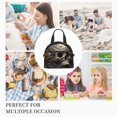 thumbnail image 7 of Fuzoiu Vintage Pattern Flower Skull Print Insulated Lunch Bag for Women Men Large Reusable Lunch Box Adult Leakproof Portable Cooler Tote Bags for Work Picnic, 7 of 7