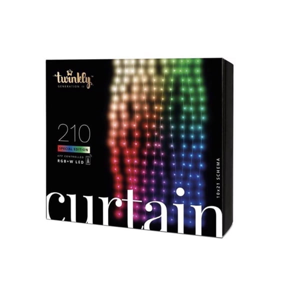 Holiday Bright Lights 9084368 Twinkly LED Mini 210 Bulb String Christmas Light, Multi Color