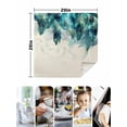 thumbnail image 5 of Teal Feather Cloth Napkins Washable Set of 6, Farmhouse Feather Art Teal Ombre Reusable Dinner Table Napkins Cloth Bulk for Weddings Kitchen Restaurants Hotel Events Parties 20 x 20 Inch, 5 of 9