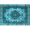 thumbnail image 1 of Ahgly Company Indoor Rectangle Oriental Light Blue Industrial Area Rugs, 3' x 5', 1 of 4