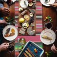 thumbnail image 3 of Mexican Table Runner, 35 X 215cm Mexican Serape Table Runner, Woven Table Runner For Mexican Party Wedding Decorations Outdoor Picnics Dining Table Bi, 3 of 5