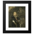 thumbnail image 2 of Domenicus van Tol 20x24 Black Modern Framed Museum Art Print Titled - Portrait of an Officer of the Leiden Civic Guard in Front of the Gate of the Headquarters of the St. George Guards (1673, 2 of 5