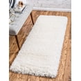 thumbnail image 2 of Unique Loom Marilyn Monroe Opulence Shag Collection Area Rug - (2' 7" x 12' Runner Bone/Beige), 2 of 9
