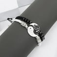 thumbnail image 4 of 2/4pcs Tai Chi Yin Yang Couple Bracelets Necklaces Set Pendant Adjustable Braid Chain Bracelet Matching Lover Bracelets Choker, 4 of 5