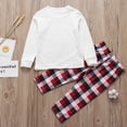 thumbnail image 3 of Pijamas familiares a juego de Navidad 2025 con estampado de ciervos para adultos y niños, pijamas familiares con parte superior y pantalones, pijamas para bebés, 3 of 5