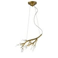 thumbnail image 2 of Golden Lighting Aiyana SL - Three Light Mini Pendant, Silver Leaf Finish with Opal Glass, 2 of 5