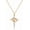 A Crown Cross, Gold, variant on Valentine's Day Gifts Crown Cross Necklace for Women,14K Gold Plated Non-Tarnish Christian Faith Religious Jewelry for Her