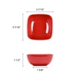 thumbnail image 2 of Excellante Passion Red Melamine Dinnerware Collection 3.5 X 3.5 Inch Bowl, 4 Oz, Comes in Each, 2 of 2