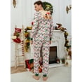 thumbnail image 1 of Men 1pc Christmas Print Hooded Sleep Jumpsuit for Christmas, 1 of 5