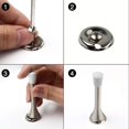 thumbnail image 3 of 2Pcs Metal Spring Door Stopper With Bottom Plate And Screws For Wall And Door, 3 of 7