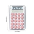 thumbnail image 3 of Dorm room essentials, Cute Transparent Calculator Students 8 Digit Standard Function Desktop Electronic Calculator SIZE.1 X 0.3 X 3.3inch / 5.4 X 0.8 X 8.6cm LxWxH Mini, 3 of 8