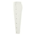 thumbnail image 5 of Women's Elastic Waist Casual Pants with Pockets, Solid Color Stretchy Trousers Slacks Bottoms, Relaxed Fit Soft Lounge Wear for Daily Work Office Travel Essentials | Aestivo,White XL, 5 of 8