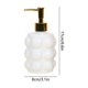 thumbnail image 3 of CaiYueKe Glass Soap Dispenser Refillable Pump Bottle, Elegant Hand Wash Lotion Shampoo Bottle, For Kitchen Bathroom Countertop Decor, Drip Free Pump, Modern Home Decor Gift, 3 of 7