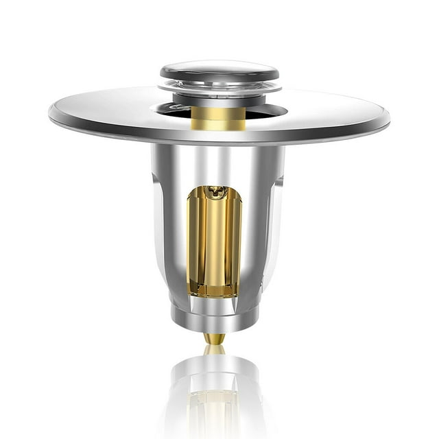 Billuyoard Filtro de drenaje emergente con núcleo de rebote, 25-35mm, núcleo de rebote de acero inoxidable para baño, tapón de pelo tipo Accesorios de baño