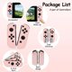 thumbnail image 3 of Controlador inalámbrico Nintendo switch, compatible con doble vibración / control de movimiento / captura de pantalla / despertador (rosa), 3 of 8