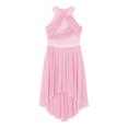 thumbnail image 3 of iiniim Kids Girls Shiny Rhinestone Sleeveless Lyrical Ballet Leotard Tulle Skirt Modern Contemporary Dance Dress Pink 16, 3 of 7