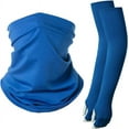 thumbnail image 2 of Summer Bandana UV Protection Face Cover Neck Gaiter Scarf and Ice Silk Cooling Arm Sleeves With Thumb Holes, 2 of 5