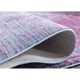 thumbnail image 6 of SAFAVIEH Valencia Nurten Abstract Polyester Runner Rug, Blue/Fuchsia, 2'3" x 8', 6 of 9