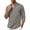 Grey, variant on Mens Casual Shirts 3/4 Sleeve Regular Fit T-Shirt Soft Lightweight Breathable Summer Beach Vacation Outdoor Daily Wear Tops White S