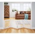 thumbnail image 6 of STAROUS 24"H Wooden Freestanding Pet Gate, White, 6 of 7